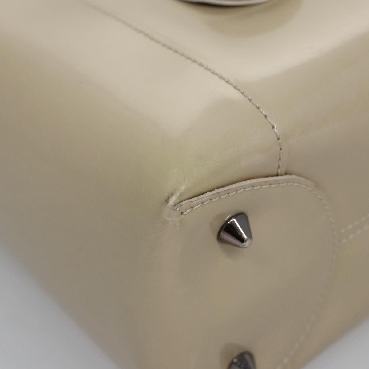Christian Dior Pearl Lady Dior Bag Patent leather, BEIGE, PATENT_LEATHER, Handbag
