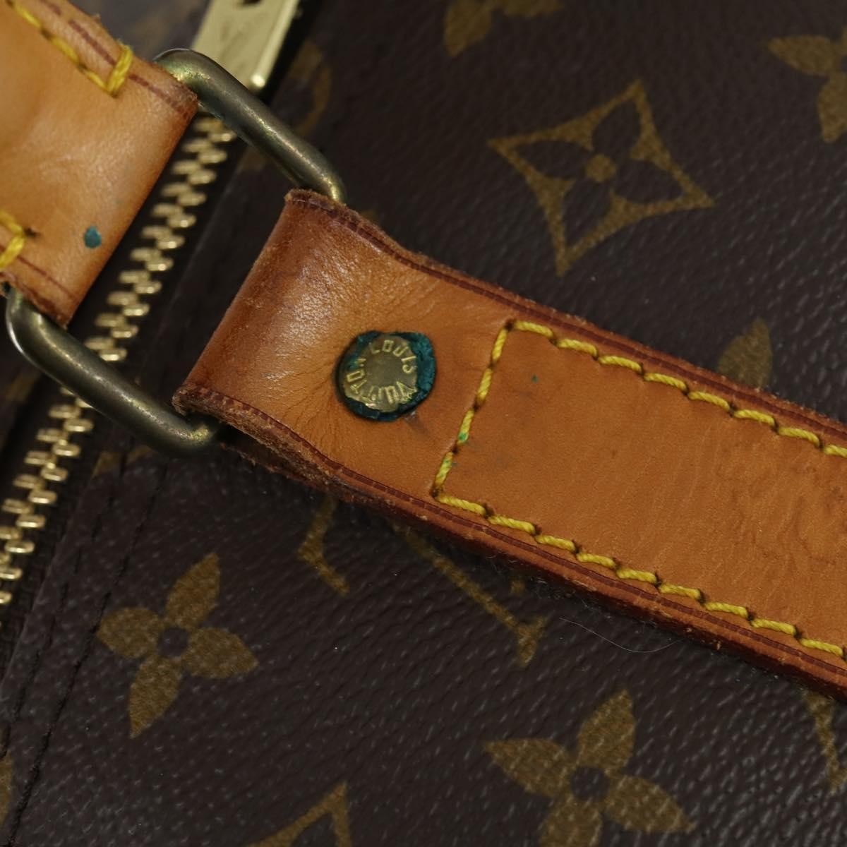 Louis Vuitton Keepall Bag Monogram Canvas, BROWN, CANVAS, Travel bag