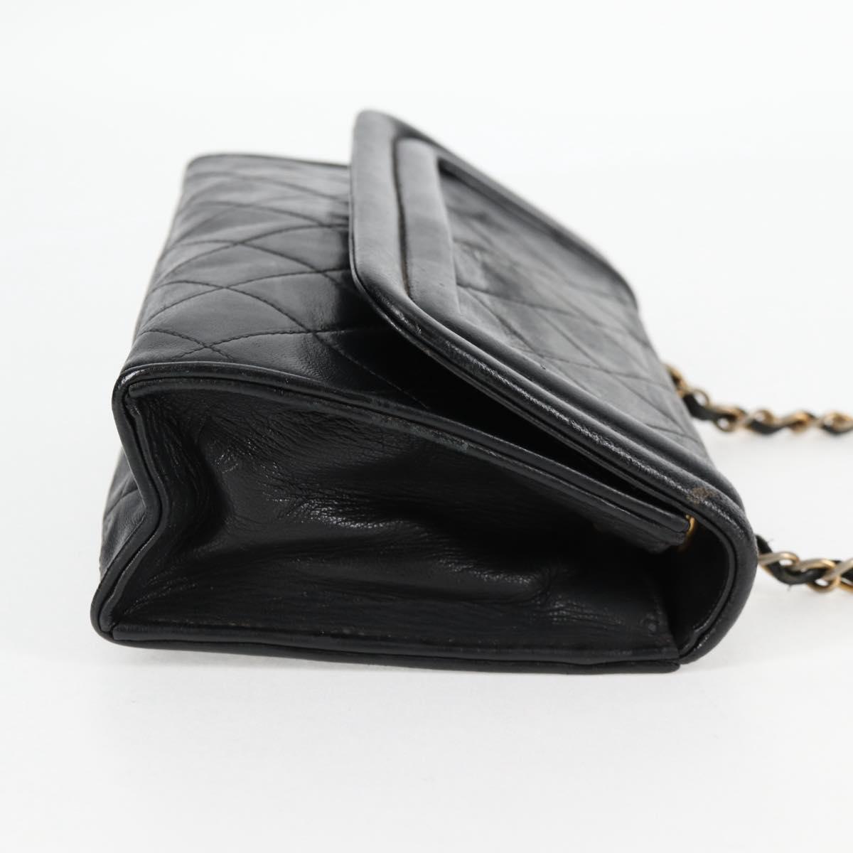 Chanel Vintage Tassel Flap Bag Leather, BLACK, LEATHER, Handbag