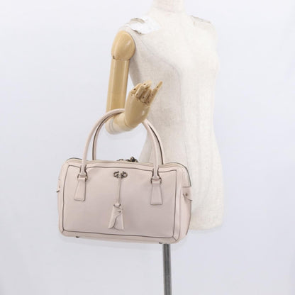 Salvatore Ferragamo Gancini handbag Leather, Pink, Leather, Handbag