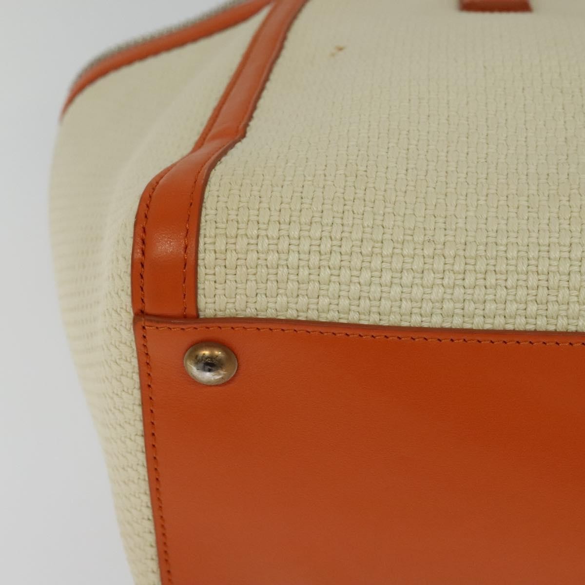 Salvatore Ferragamo Gancini Tote Canvas and Leather, BEIGE, CANVAS, Tote bag