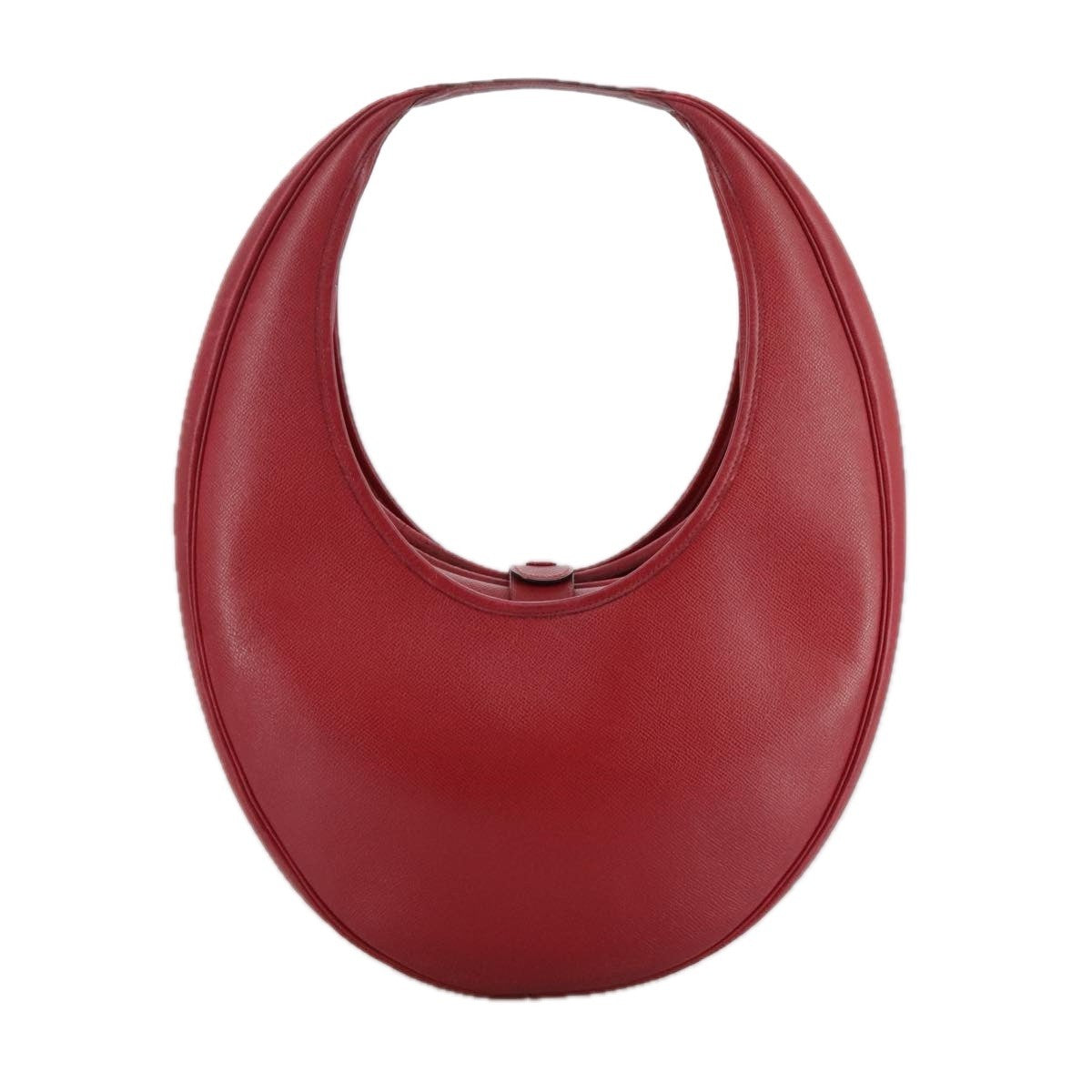 Hermes Foley cognac Handbag Leather, RED, LEATHER, Shoulder bag