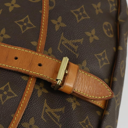Louis Vuitton Saumur Handbag Monogram Canvas, BROWN, CANVAS, Shoulder bag