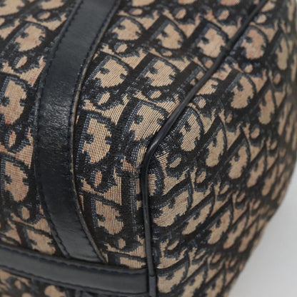 Christian Dior Bowling Bag Oblique Canvas, NAVY, CANVAS, Handbag