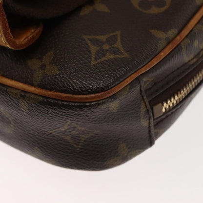 Louis Vuitton Pochette Gange Monogram Canvas, BROWN, CANVAS, Clutche & pouche