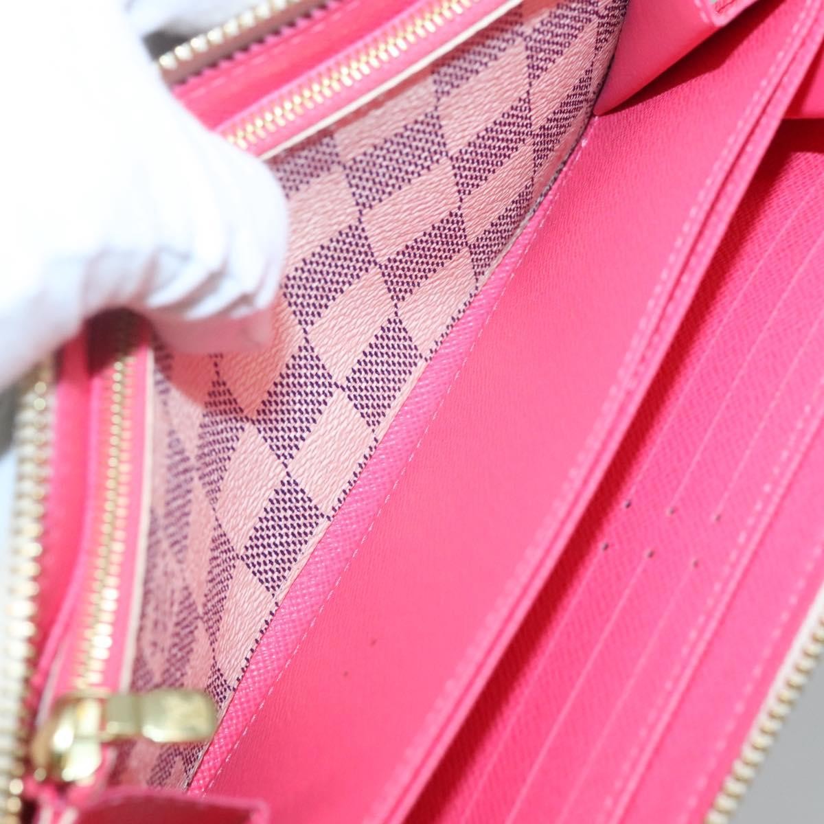 Louis Vuitton Porte-Monnaie Zippy Wallet Damier Azur Vivienne, WHITE, CANVAS, Wallets