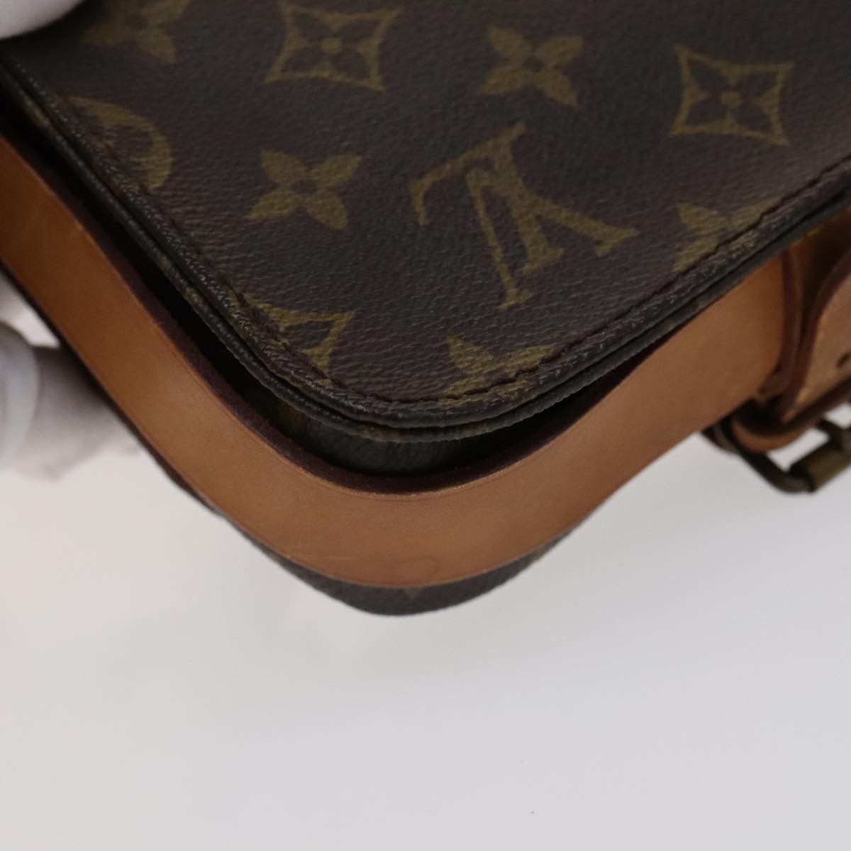 Louis Vuitton Cartouchiere Handbag Monogram Canvas, BROWN, CANVAS, Handbag
