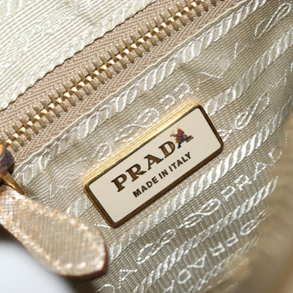 Prada Camera Shoulder Bag Saffiano Leather, GOLD, LEATHER, Shoulder bag