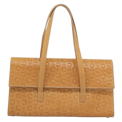 Celine C Macadam Handbag Canvas, Beige, Canvas, Handbag
