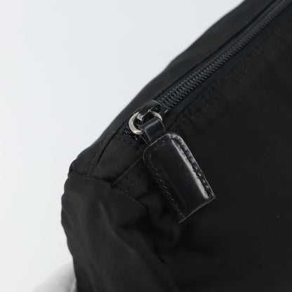 Prada Vintage Pouch Tessuto, BLACK, NYLON, Clutche & pouche