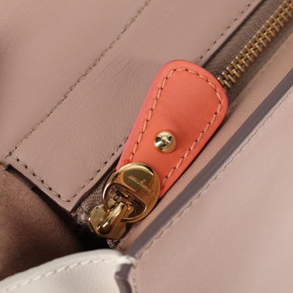 Salvatore Ferragamo Sofia Satchel Leather, PINK, LEATHER, Handbag