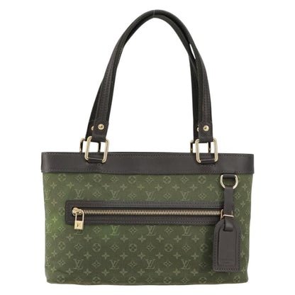Louis Vuitton Lucille Handbag Mini Lin, KHAKI, CANVAS, Handbag