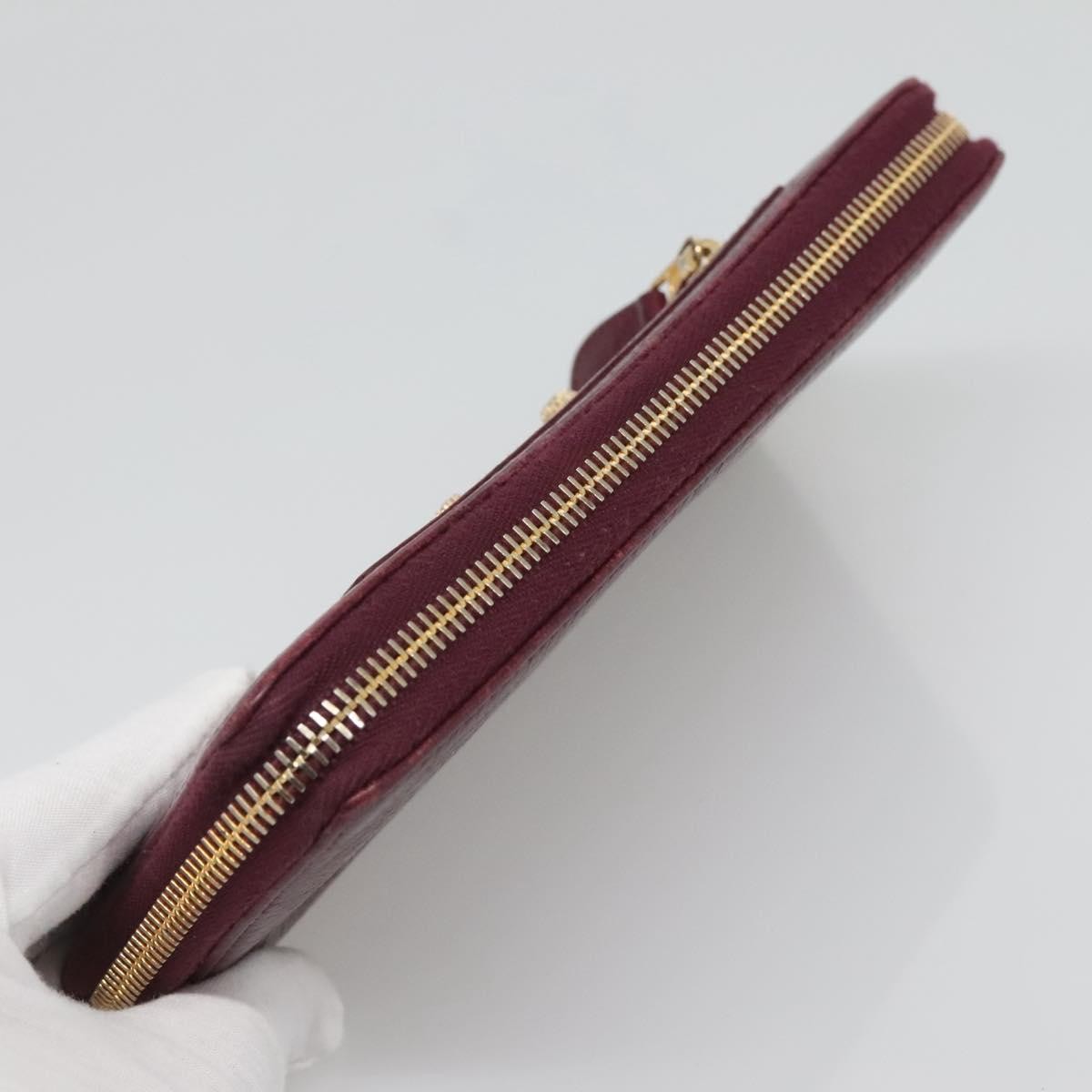 Balenciaga Classic Continental Zip Around Wallet Leather, PURPLE, LEATHER, Wallets