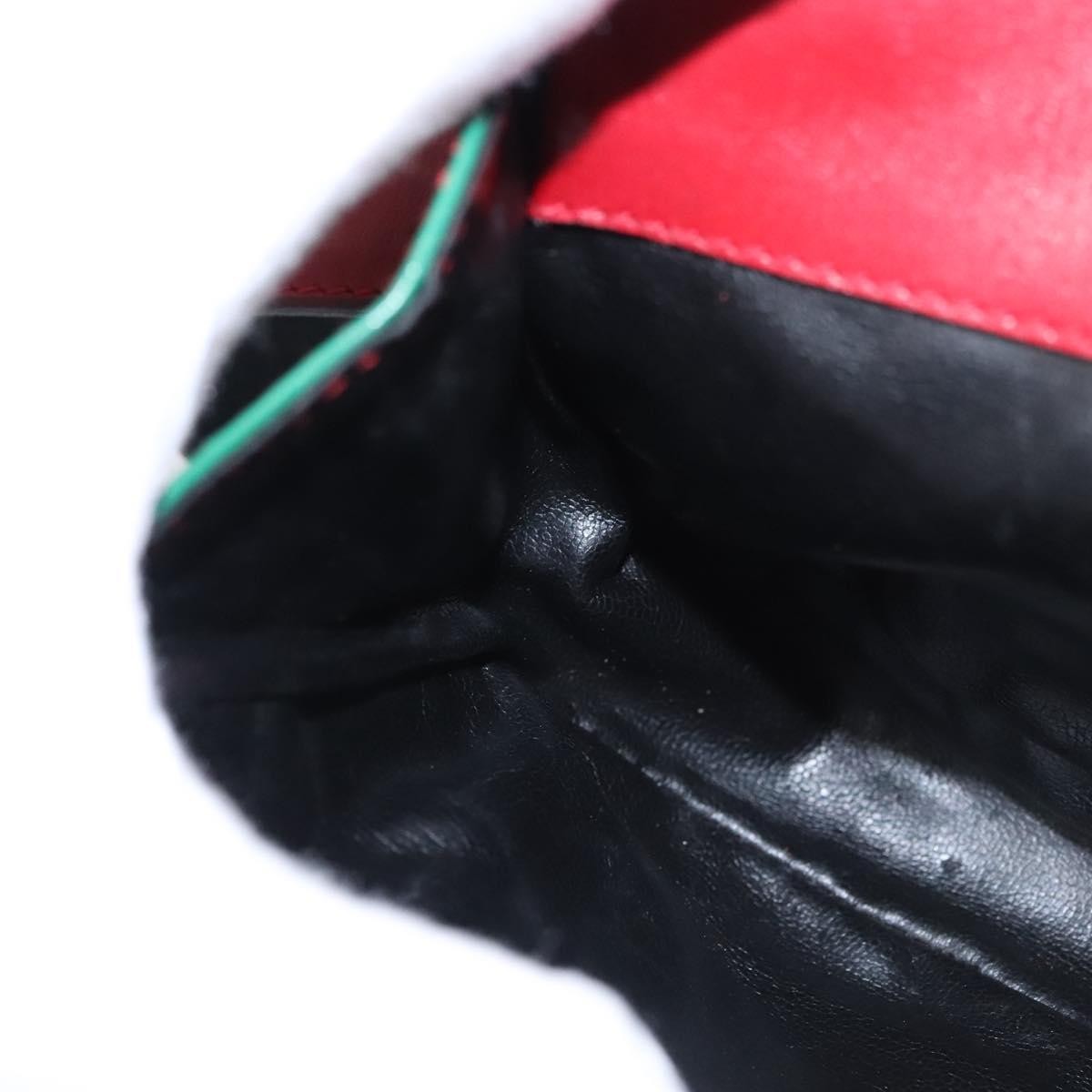 Salvatore Ferragamo Gancini waist bag Leather, RED, LEATHER, Clutche & pouche