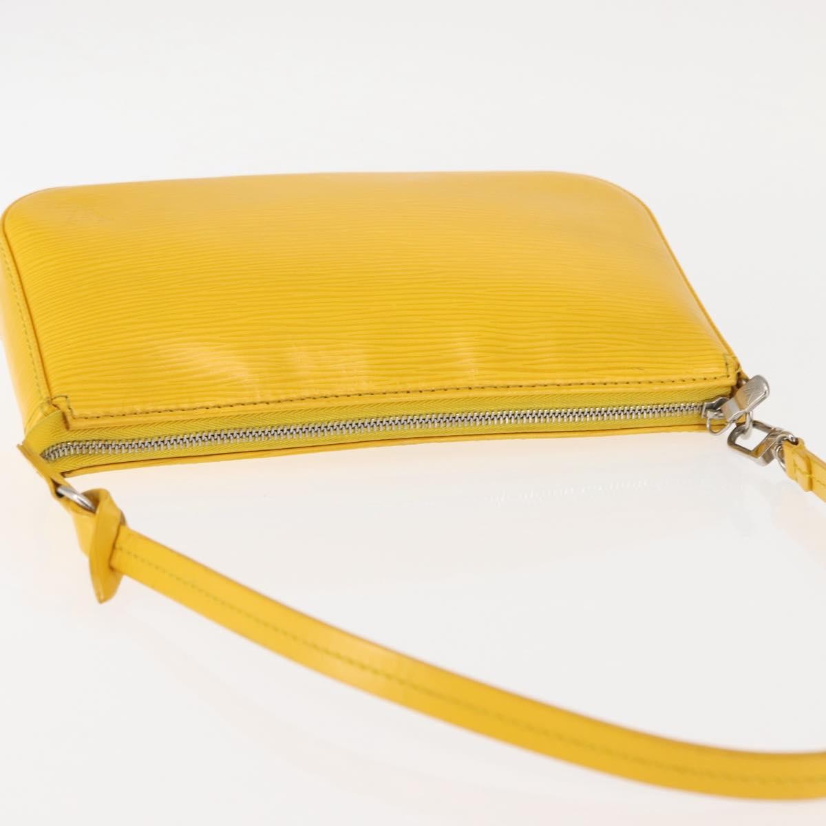 Louis Vuitton Pochette Accessoires NM Epi Leather, YELLOW, LEATHER, Clutche & pouche