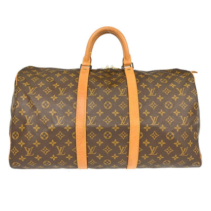 Louis Vuitton Keepall Bag Monogram Canvas, Brown, Canvas, Travel Bag