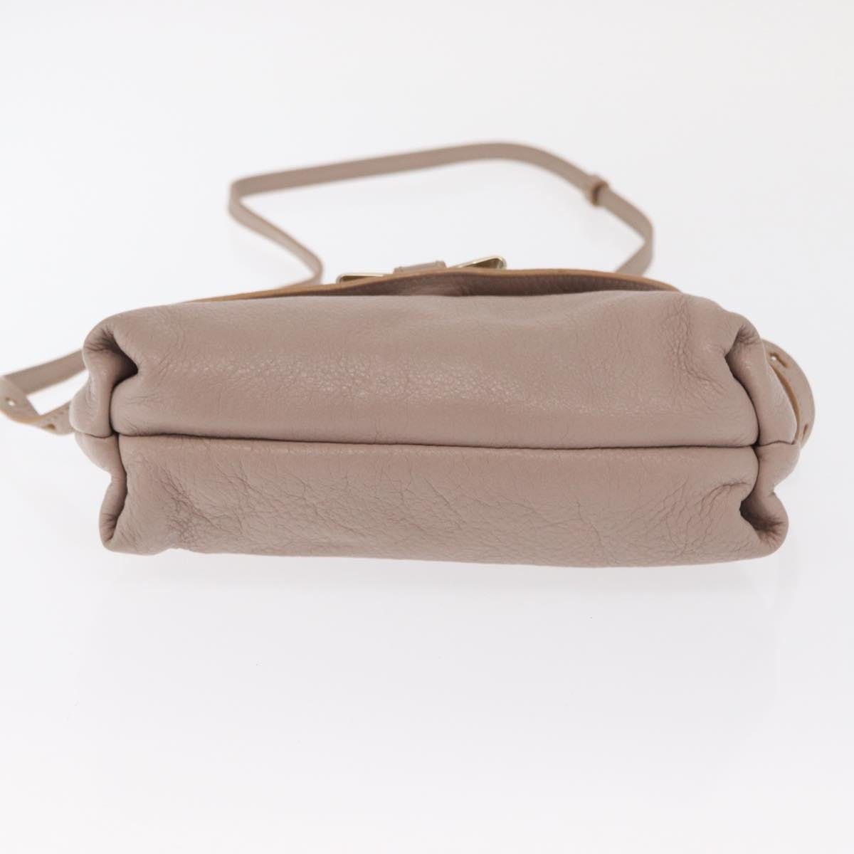 Chloe Lily Shoulder bag Leather, BEIGE, LEATHER, Handbag