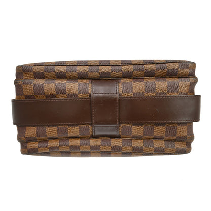 Louis Vuitton Naviglio Handbag Damier, Brown, Canvas, Shoulder Bag