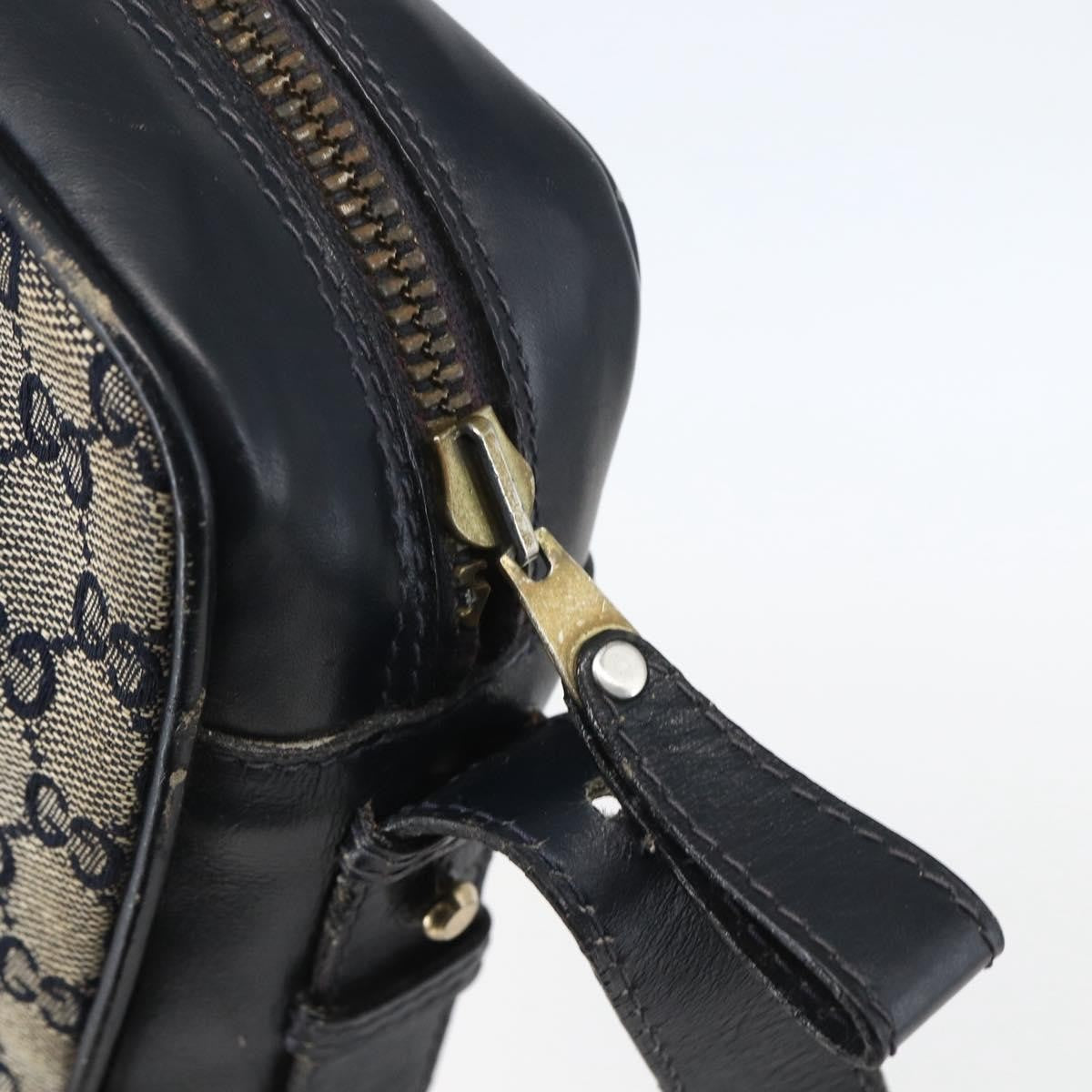 Gucci Sherry line shoulder bag Canvas, NAVY, CANVAS, Shoulder bag