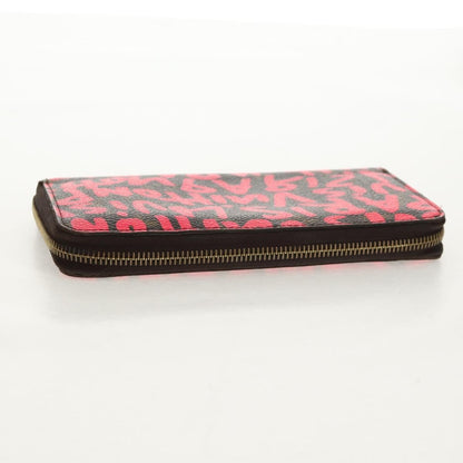 Louis Vuitton Zippy Wallet NM Monogram Graffiti, PINK, CANVAS, Wallets