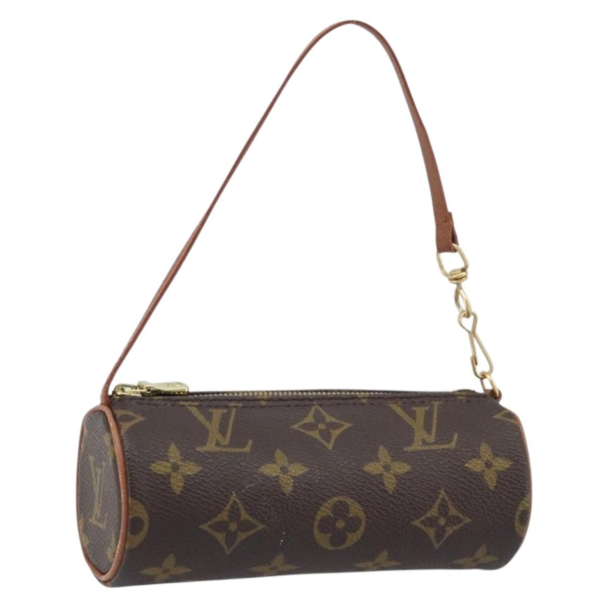 Louis Vuitton Papillon Pochette Monogram Canvas, BROWN, CANVAS, Clutche & pouche