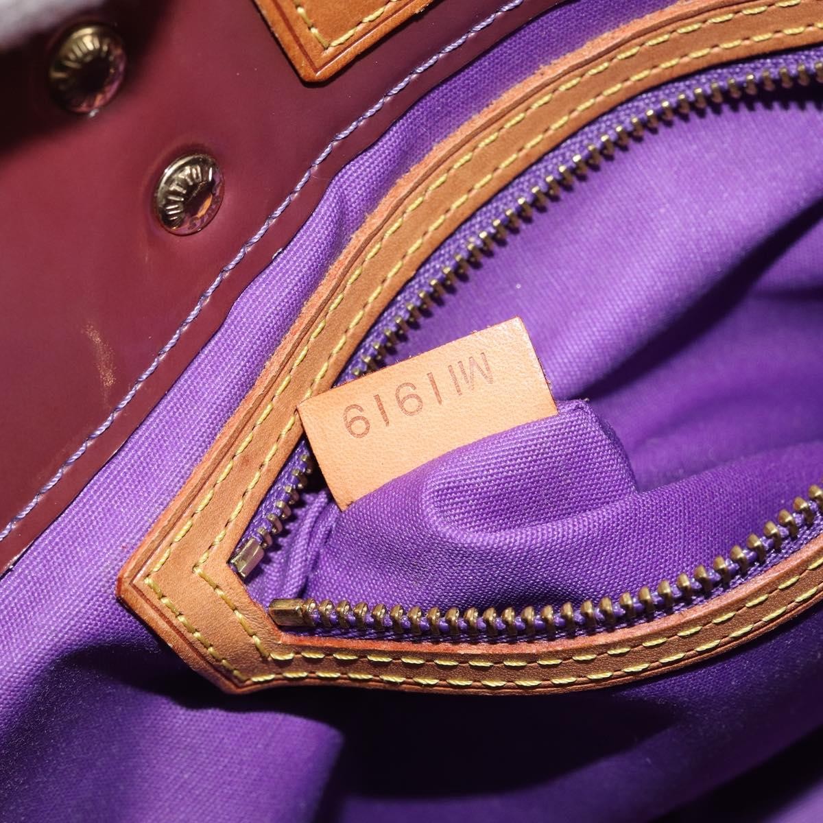 Louis Vuitton Reade Handbag Monogram Vernis, PURPLE, PATENT_LEATHER, Handbag