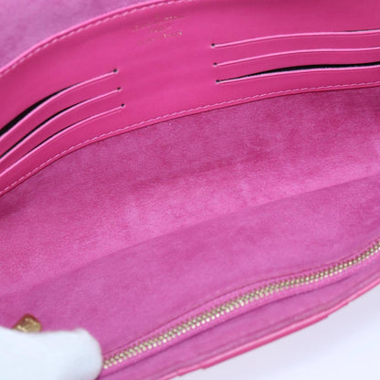 Louis Vuitton Courtney Clutch Embossed Leather, PINK, LEATHER, Clutche & pouche