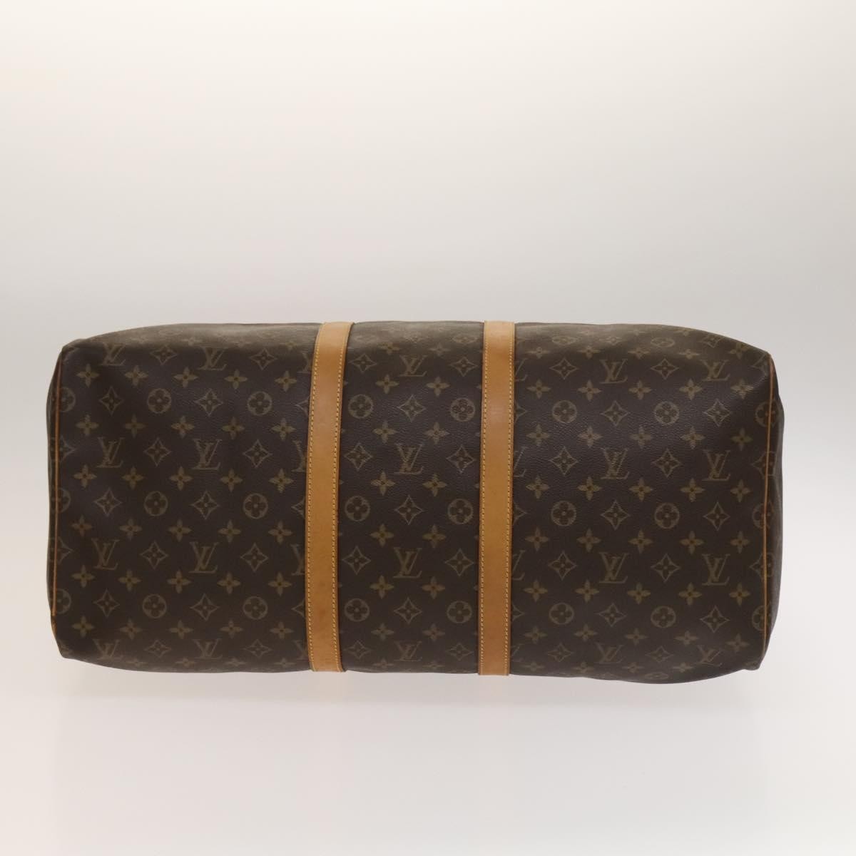 Louis Vuitton Keepall Bag Monogram Canvas, BROWN, CANVAS, Travel bag