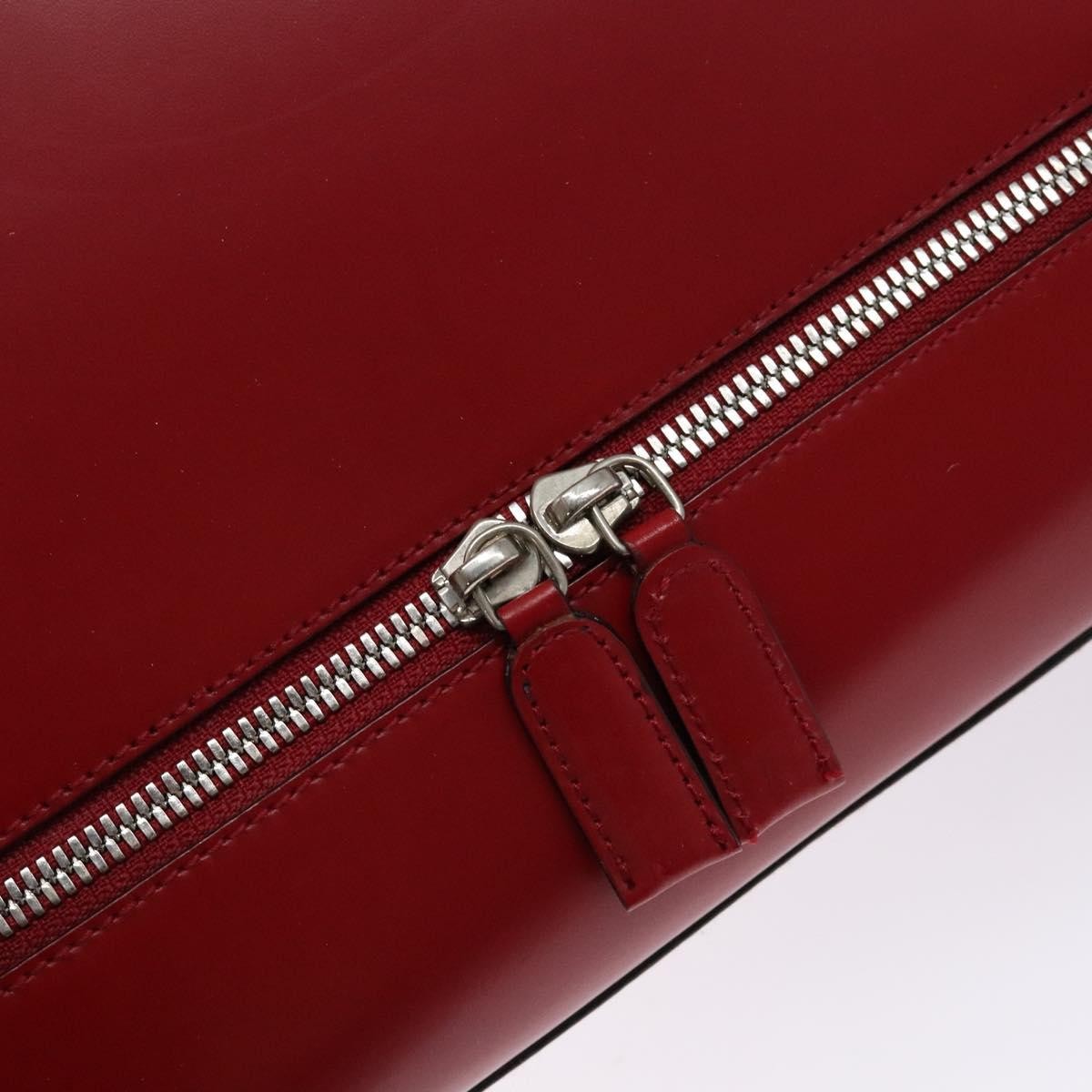 Salvatore Ferragamo Gancini handbag Leather, RED, LEATHER, Handbag