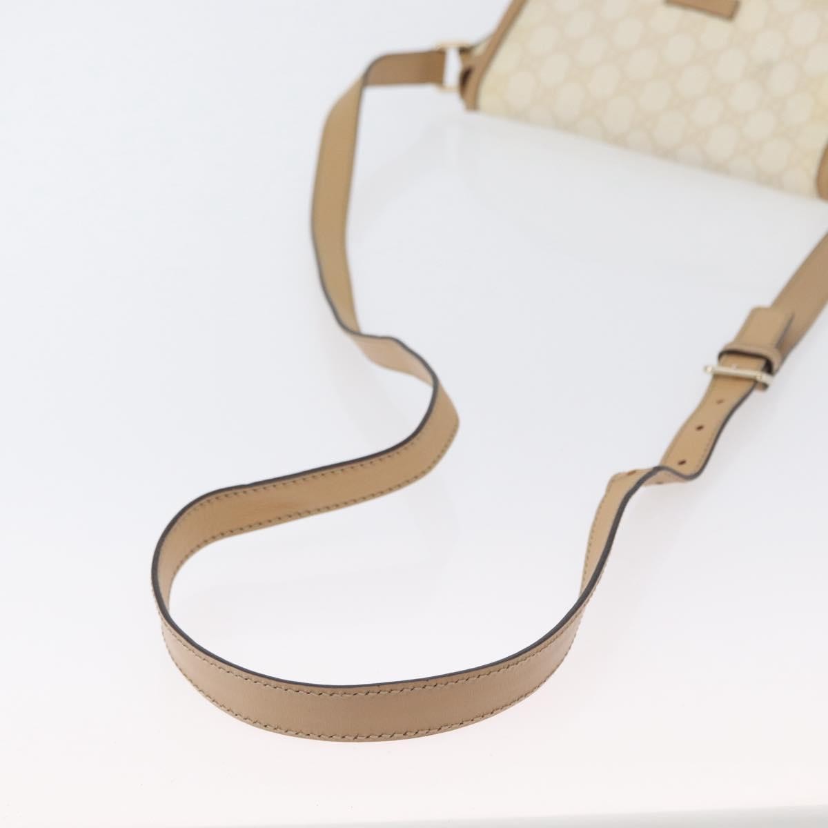Gucci Flap Messenger GG Coated Canvas, Beige, Canvas, Shoulder Bag