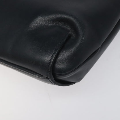 Gucci Vintage Shoulder Bag Leather, NAVY, LEATHER, Shoulder bag