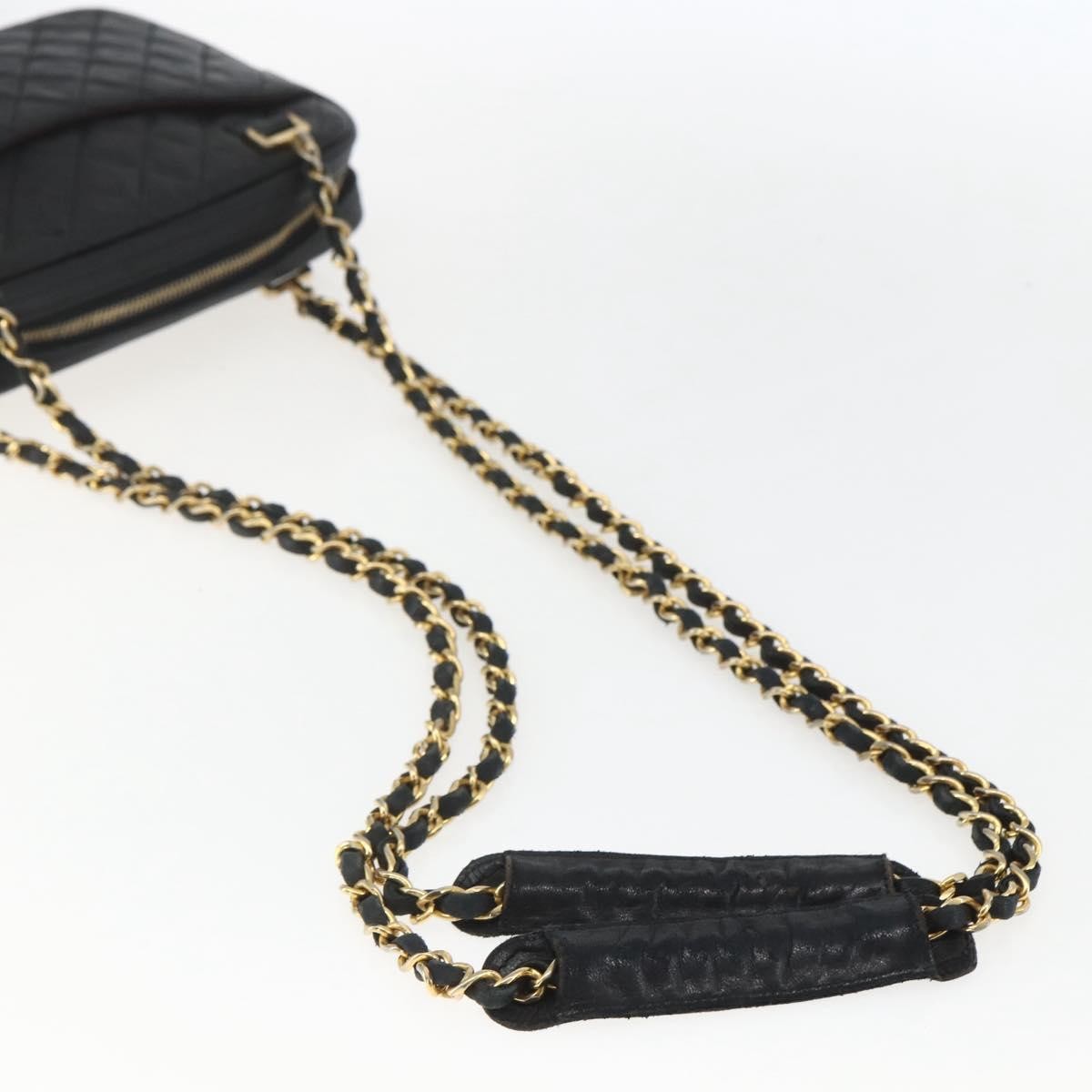 Chanel Vintage Camera Bag Quilted Leather, BLACK, LEATHER, Shoulder bag