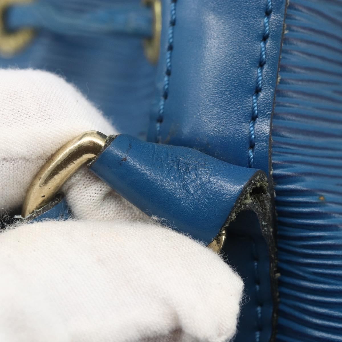 Louis Vuitton Noe Handbag Epi Leather, BLUE, LEATHER, Shoulder bag