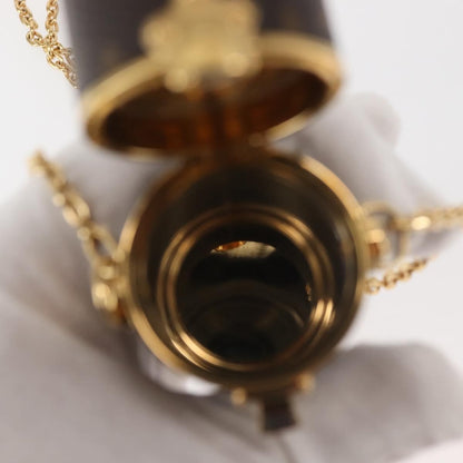 Louis Vuitton Lipstick Case on Chain Monogram Canvas, BROWN, CANVAS, Clutche & pouche