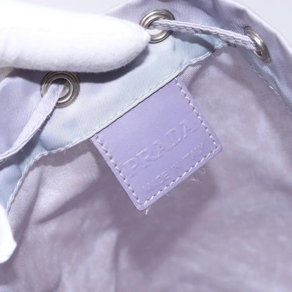 Prada Vela Drawstring Bucket Pouch Tessuto, Purple, Nylon, Clutch