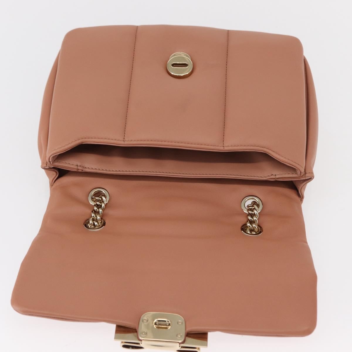 Salvatore Ferragamo Vara Soft Flap Bag Quilted Leather, PINK, LEATHER, Shoulder bag