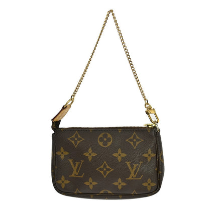 Louis Vuitton Mini pochette accessoires Canvas, Brown, Canvas, Clutch