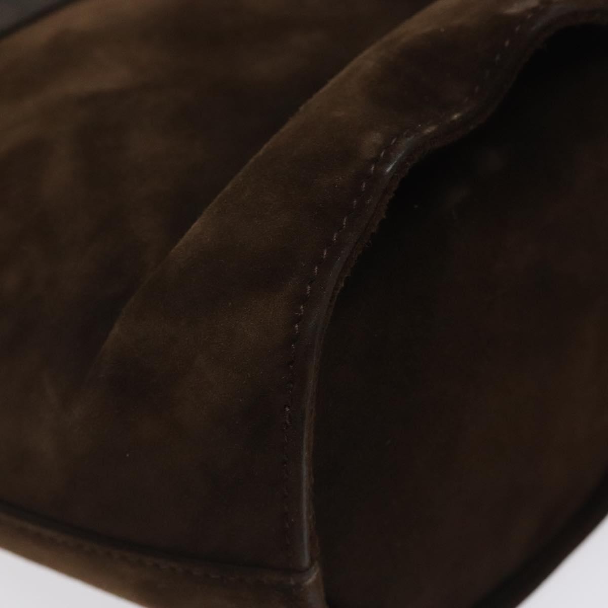 Salvatore Ferragamo Vala Handbag Suede, BROWN, SUEDE, Handbag