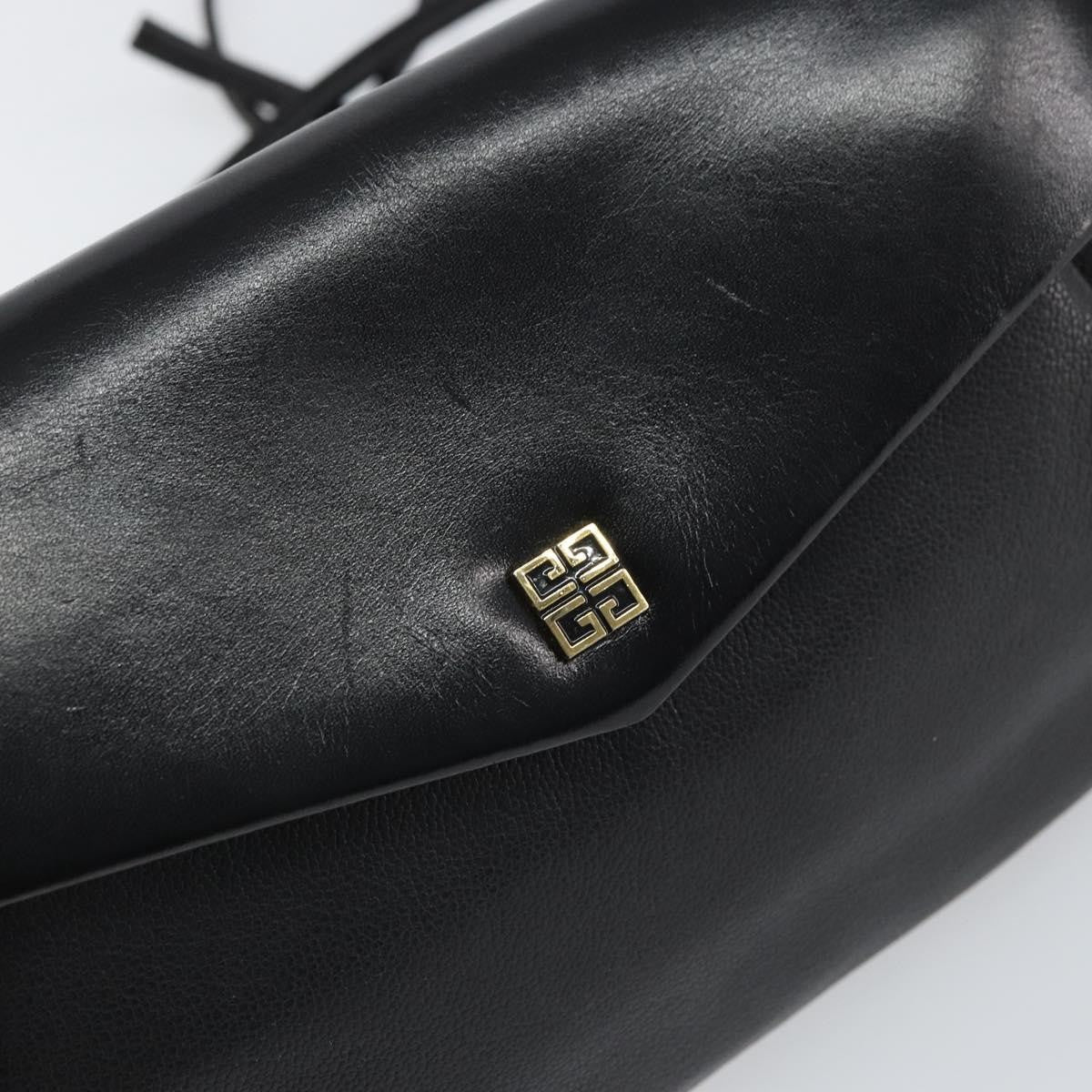 Givenchy Vintage 4G shoulder bag Leather, BLACK, LEATHER, Shoulder bag