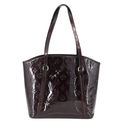 Louis Vuitton Avalon Handbag Monogram Vernis, PURPLE, PATENT_LEATHER, Tote bag