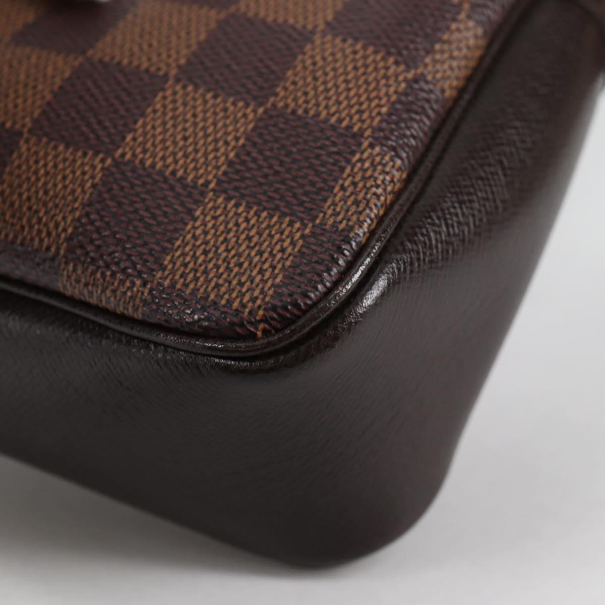 Louis Vuitton Trousse Make Up Bag Damier, BROWN, CANVAS, Clutche & pouche