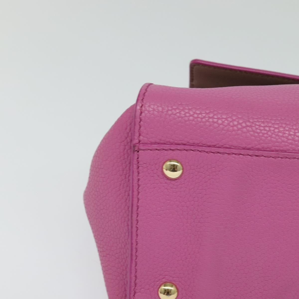 Salvatore Ferragamo Sofia Satchel Leather, PINK, LEATHER, Handbag