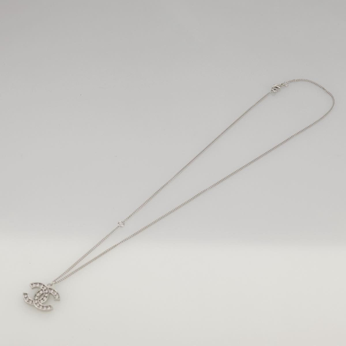 Chanel CC Pendant Necklace Metal, SILVER, METAL, Necklace