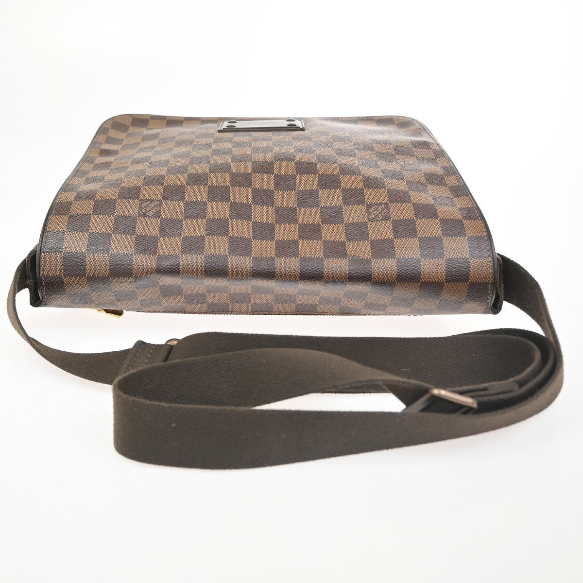 Louis Vuitton Brooklyn Handbag Damier, Brown, Canvas, Shoulder Bag