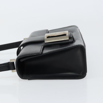 Salvatore Ferragamo Vala Handbag Leather, BLACK, LEATHER, Handbag