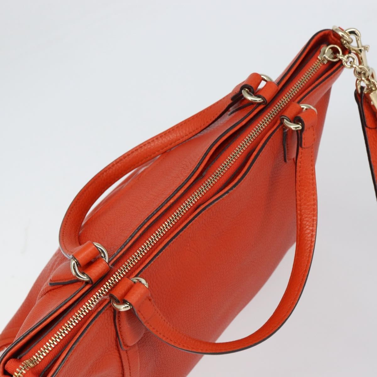 Gucci Soho Working Tote Leather, ORANGE, LEATHER, Handbag