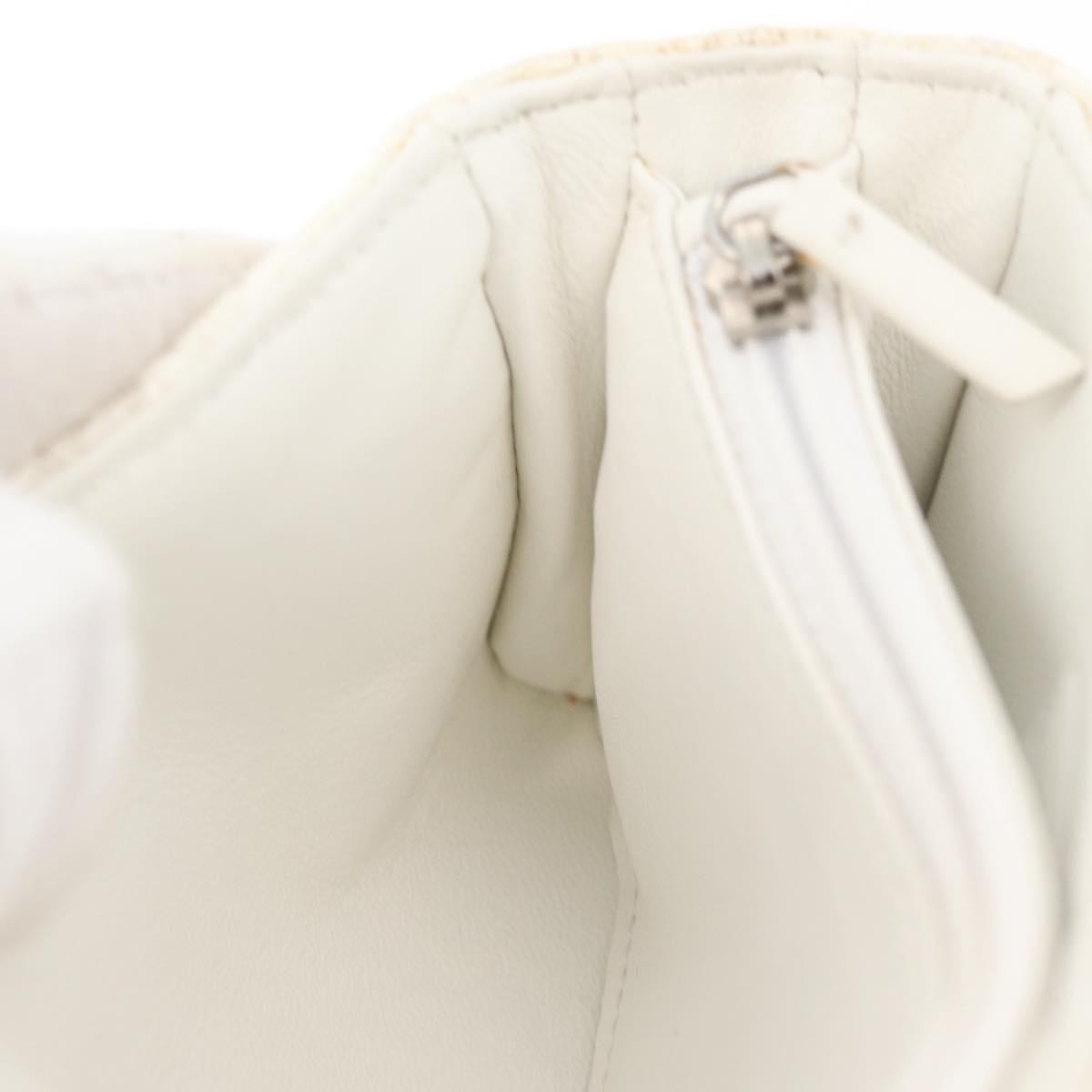Chanel Vintage Clutch Tweed, White, Tweed, Clutch