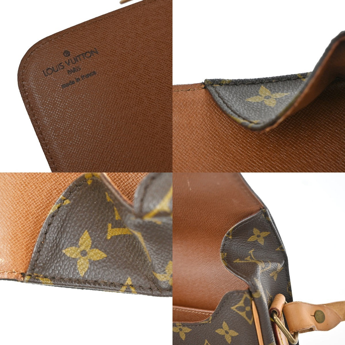 Louis Vuitton Cartouchiere Handbag Monogram Canvas, BROWN, LEATHER, Shoulder bag
