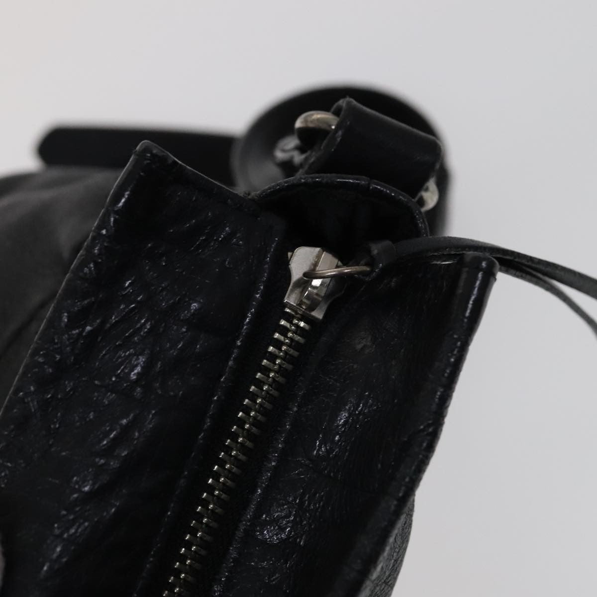 Burberry Vintage Crossbody Bag Leather, BLACK, LEATHER, Shoulder bag