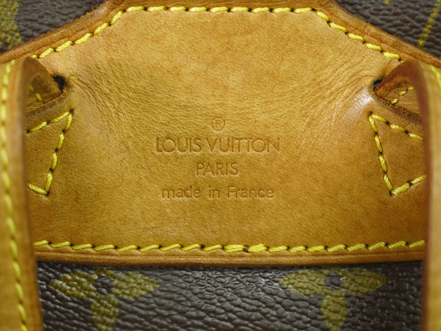 Louis Vuitton Vintage Montsouris Backpack Monogram Canvas, BROWN, CANVAS, Backpack